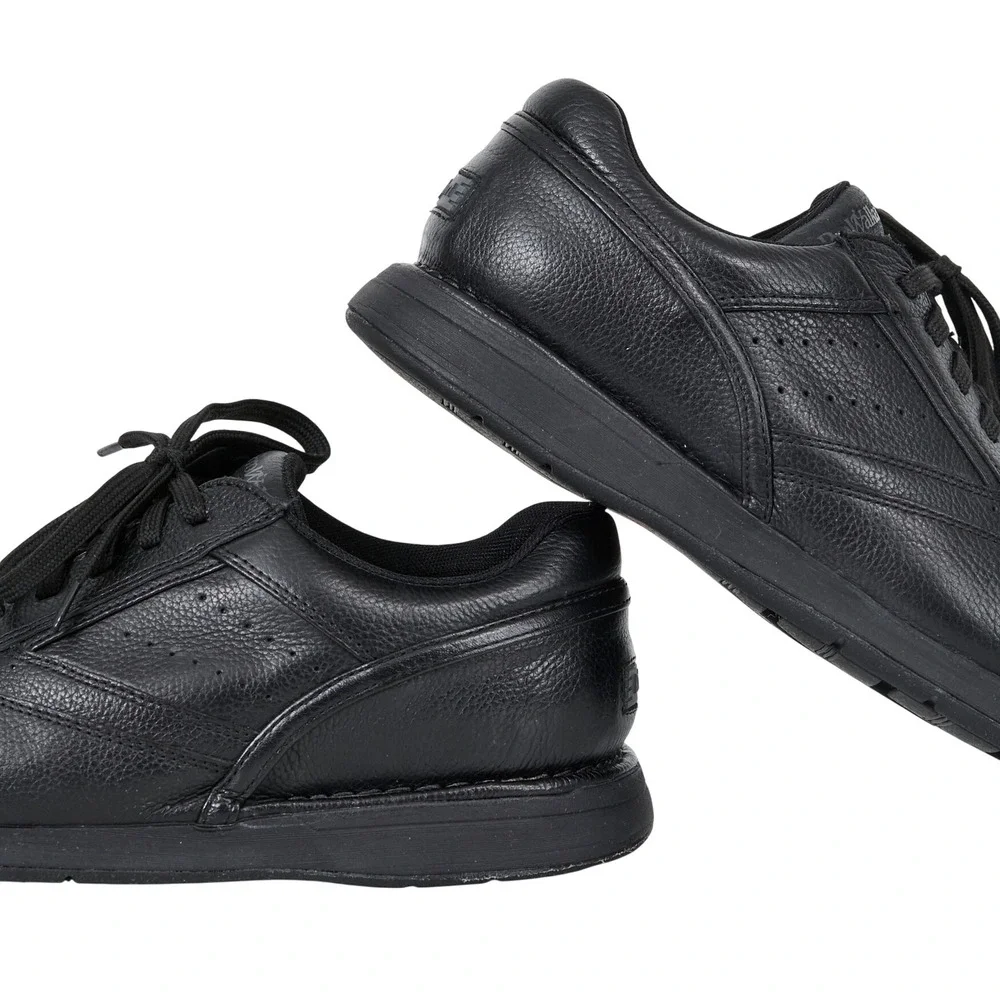 Rockport ProWalker Walking Shoes Men 10 Black Leather C19230 Sneakers